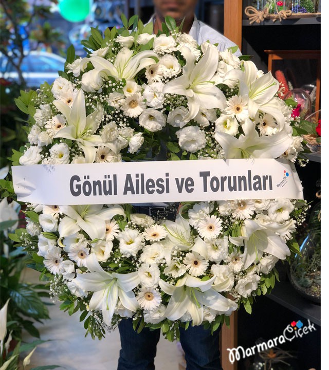 Funeral Wreath on Coffin