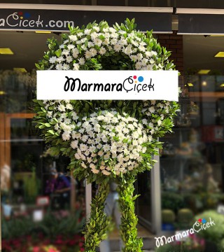 Funeral Wreath with Brand Name